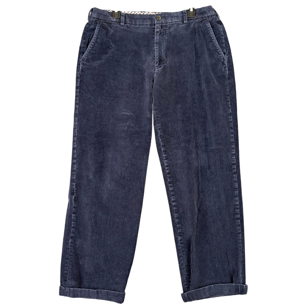Brooks Brothers 346 Cuffed Wide Wale Casual Corduroy Pants Mens 34x27
